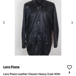 Vintage Loro Piana leather coat